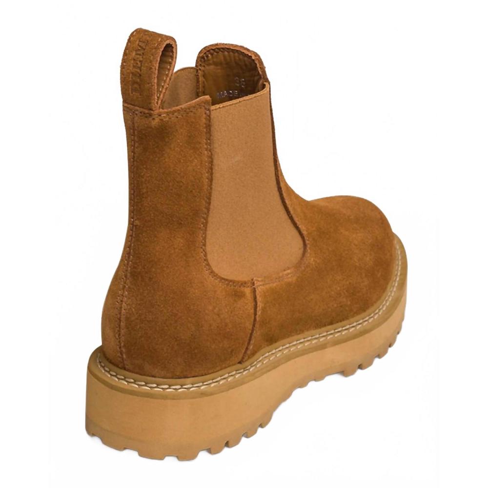 NEW DIEMME women's alberone suede chelsea boots in cognac - Picture 3 of 3
